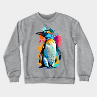 Emperor Penguin - Cute King Penguin Colourful Crewneck Sweatshirt